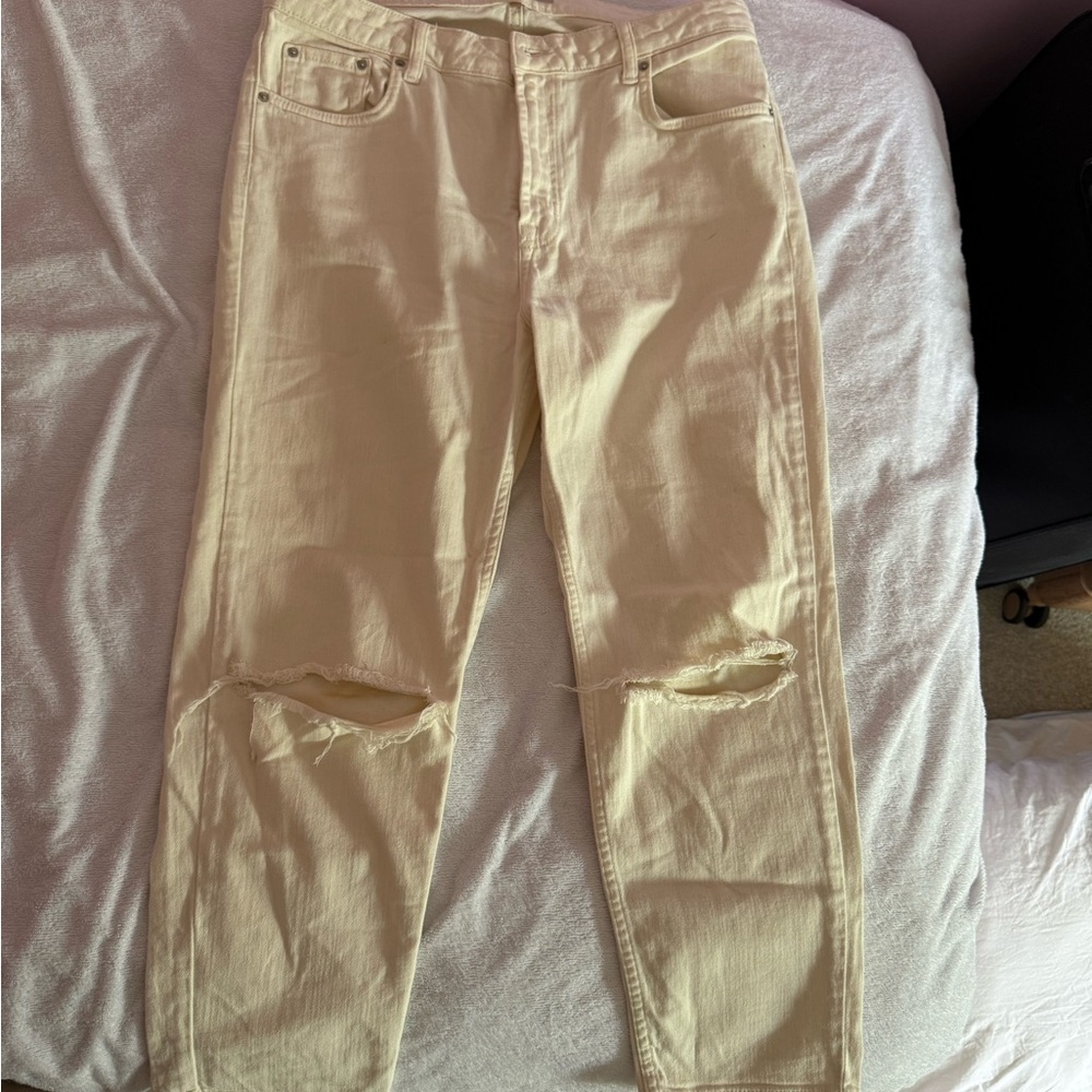 Women’a Cream Jeans